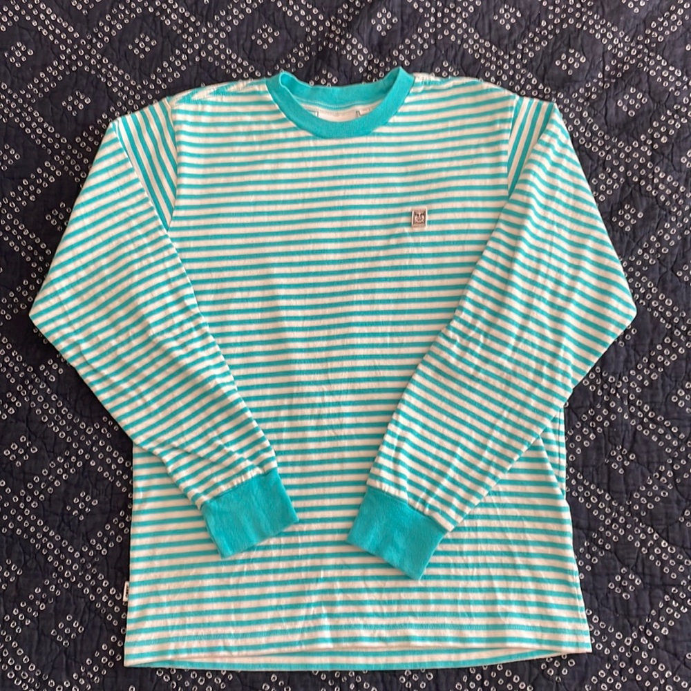 OBEY Organic Long Sleeved Striped Shirt Size Small